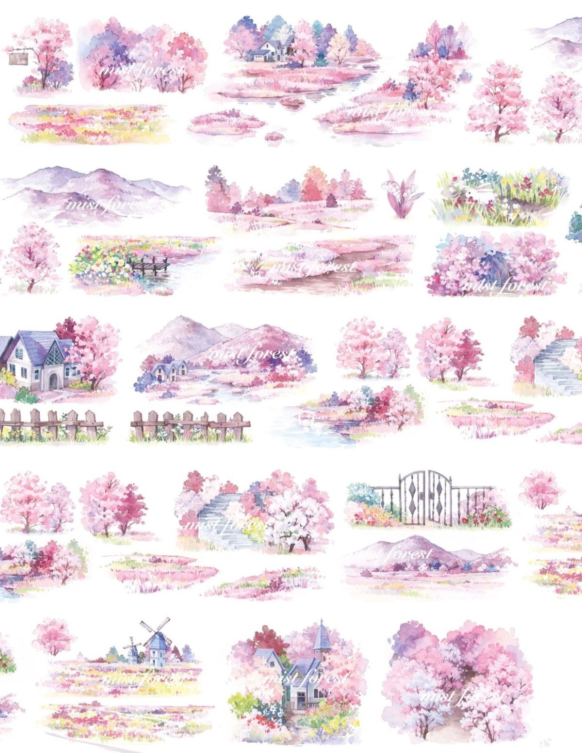 画像1: (10m)【迷霧森林】桜嶼二-PET【入金期限8/13・10-11月到着】 (1)