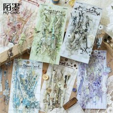画像2: （雑貨）【シール】紙間手作室系列-4.黑白敘事【入金期限6/22反映・7月到着】 (2)