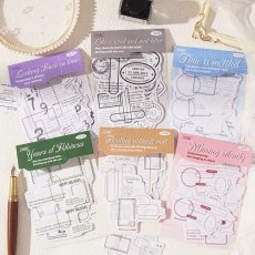 画像2: （雑貨）【シール】時光追憶系列-4.思念無声【入金期限6/26反映・7月到着】 (2)