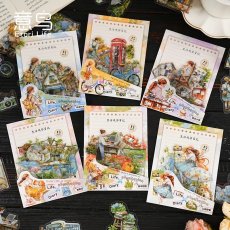 画像2: （雑貨）【シール】生活観察日記系列-3.読書時光【入金期限7/3反映・7月到着】 (2)