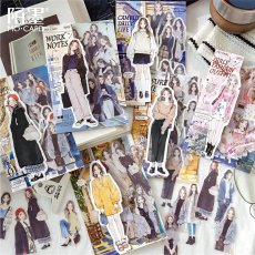 画像2: （雑貨）【シール】今日穿搭系列-4.少女穿搭【入金期限7/11反映・7-8月到着】 (2)