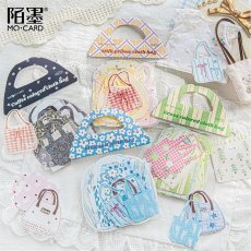 画像2: （雑貨）【シール】拎個小包吧系列-3.奶塩布包【入金期限7/22反映・8月到着】 (2)