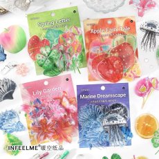 画像2: （雑貨）【シール】自然而然系列-1.百合花園【入金期限8/2反映・8月到着】 (2)