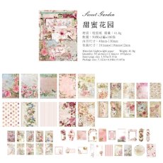 画像1: （雑貨）【素材紙】田園郵局系列-1.甜蜜花園【入金期限8/2反映・8月到着】 (1)
