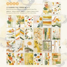 画像1: （雑貨）【素材紙】暈染絵料系列-1.明黄絵巻【入金期限8/2反映・8月到着】 (1)